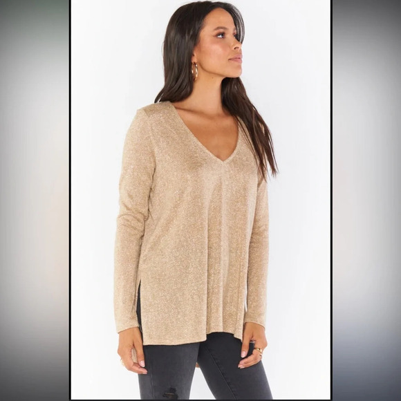 Show Me Your Mumu sparkly gold Clark tunic top size XXL - Picture 1 of 8